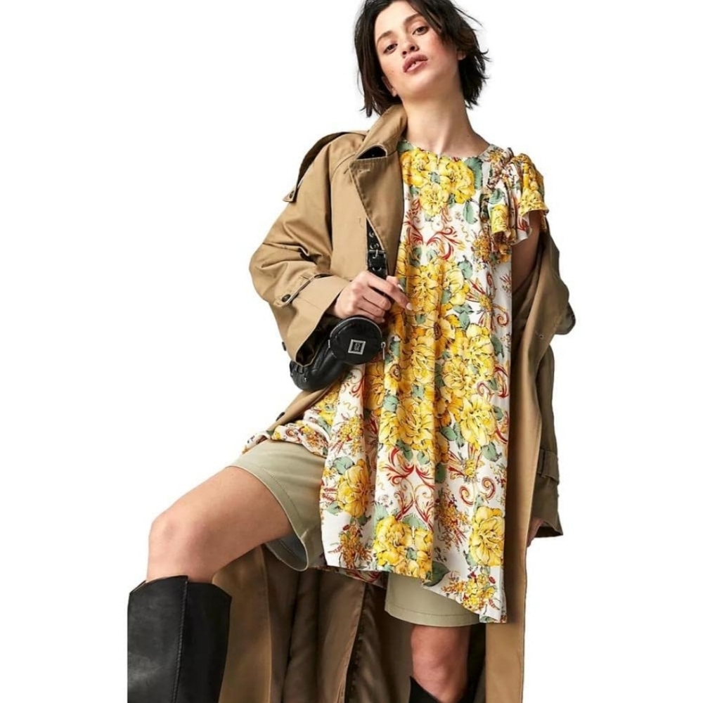Free People Yara Mini Dress Multi Color Size S‎